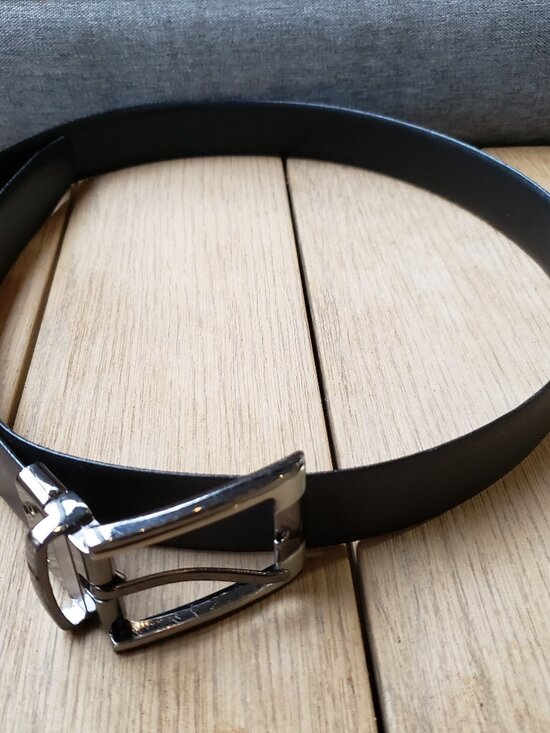 EUC TED BAKER London leather belt (M) deep cocoa chocolate brown